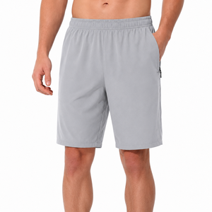 Pantalones Cortos Deportivos Personalizados para Hombre, Color Gris Claro, de Secado Rápido, para Gimnasio, Correr, Entrenamiento y Ejercicio - Product Image 2