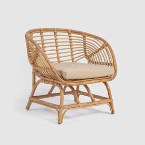 High back <b>rattan</b> chair <b>sofas</b> comfortable seat for home office best price natural <b>sofa</b> chairs - Product Image 3