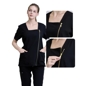 2024 nuevo estilo FMF uniforme de moda Unisex de manga corta conjuntos médicos uniformes de enfermera de manga larga de tejido suave para - Product Image 5