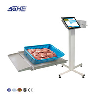 Balance industrielle intelligente en acier inoxydable SOHE avec auto-étalonnage, écran tactile LCD 15 pouces, robuste, pour point de vente