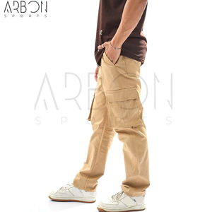 Pantalon cargo en coton léger, coupe décontractée, avec poches intégrées, fabrication sur mesure, confortable, nouvelle arrivée, tendance, service OEM ODM - Product Image 3