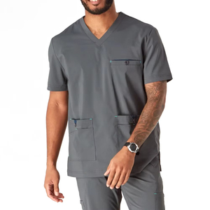 New Latest Design Durable and Comfortable OEM Medical Regular <b>Scrub</b> Men <b>Scrubs</b> Comfortable Jogger <b>Scrubs</b> <b>Set</b> for Men's - Product Image 4