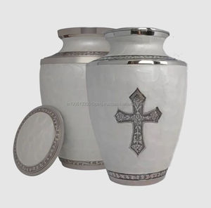 High Quality Custom Wholesale Cremation <b>Urn</b> for Human Ashes Metal <b>Large</b> Cross Engraved Cremation <b>urns</b> for Pets & Adult Ashes - Product Image 6