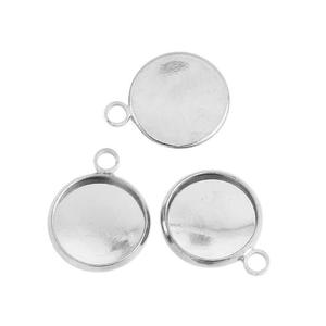 Connecteurs à sertir plaqués argent, composants de bijouterie Coszcalt Exports Modèle 968OIUM pour la fabrication de bracelets, boucles d'oreilles et colliers - Product Image 4