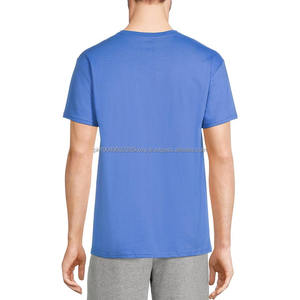 T-shirts décontractés pour hommes, col rond, manches courtes, multi-panneaux, mode de plein air, avec broderie de logo personnalisé, design vierge, t-shirts pour hommes - Product Image 2