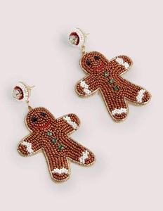 Pendientes colgantes con diseño de helado, el mejor diseño nuevo con bordado festivo y cuentas de semillas, joyería navideña de MULTI CRAFT - Product Image 2