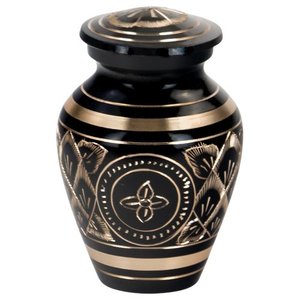 Decorative Brass <b>Keepsake</b> Ash Urn Funeral <b>Memorial</b> Container Featuring Refined Matte Finish And Artistic Exterior - Product Image 6