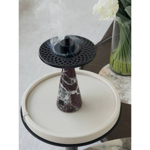 Stylish design Marble Incense Burner With Stainless Steel Top Aromatherapy <b>Diffuser</b> For Home Fragrance Use <b>Oud</b> Incense Burner - Product Image 3