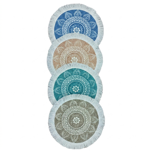 Alfombras de Yute Trenzado Natural |   Tapetes Cuadrados Tejidos a Mano Ecológicos y Contemporáneos para Encimeras de Cocina, Hogar Sostenible - Product Image 1