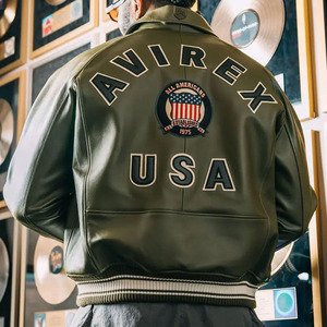Chaqueta Bomber de Cuero Clásica Avirex Personalizada de Primera Calidad, Chaqueta de Invierno para Hombre, Impermeable, Disponible en Todos los Colores - Product Image 6