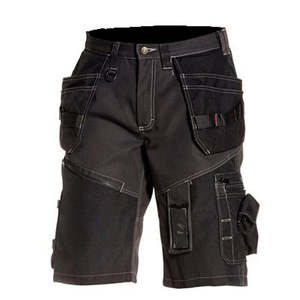 Pantalones Cortos Cargo Negros de Moda para Hombre, Duraderos, Estilo Urbano, 6 Bolsillos, Talla Grande, Pantalones Cortos de Trabajo de Seguridad, Venta al Por Mayor, Hechos a Medida - Product Image 1