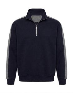 Sweat-shirt personnalisé à col zippé pour homme, en molleton de coton, col montant, style décontracté, sweat à capuche à col zippé pour homme - Product Image 1
