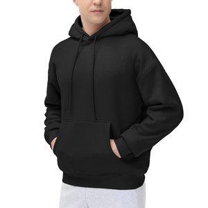 Unisex 100% Cotton Winter Hoodie Customizable Heavyweight Plain Sweatshirt with Embroidered Design Made to Order - Product Image 3