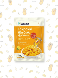 O’food Korean Cheese Tokpokki 300g – Creamy & <b>Chewy</b> Instant Rice Cake for Family Meals Wholesale Supply - Product Image 2