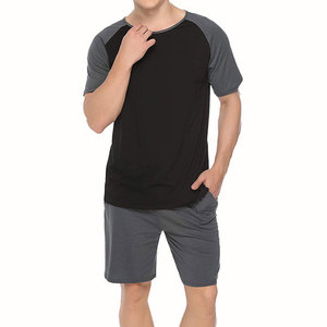 Hot Sale New Arrival Men's Summer Casual <b>Twin</b> <b>Set</b> Short Sleeve T-Shirts & Shorts 100% Cotton Breathable - Product Image 5