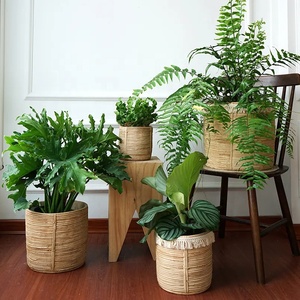 Pots de plantes faits à la main de taille personnalisée en gros meilleur modèle de prix du Vietnam sacs de culture en rotin naturel roulé - Product Image 3