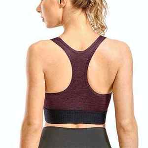 Sujetador deportivo sin aros de alto soporte para mujer, con copas acolchadas extraíbles, elástico en cuatro direcciones, transpirable y ligero para correr - Product Image 2
