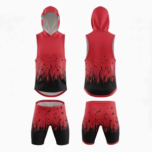 7v7 Jersey Sleeveless <b>Hoodies</b> Sublimated 7 on 7 Flag Football Uniforms Custom Logo Youth Compression With Hood <b>American</b> Suit Set - Product Image 1