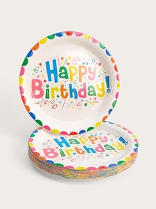 Eco-Conscious <b>Disposable</b> Paper Plates for Weddings and Family Gatherings 9 Inches Round Shapes Plates for Parties and Event Use - Product Image 2