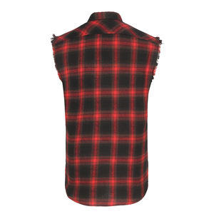 เสื้อยืดแขนกุดผ้าแฟลนเนลสีพื้นสำหรับผู้ชาย สไตล์สตรีท ทรงปกติ ติดกระดุม ดีไซน์ทันสมัย สวมใส่สบาย ระบายอากาศได้ดี แห้งเร็ว เหมาะสำหรับฤดูใบไม้ผลิ - Product Image 2