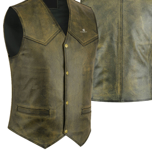 Chaleco Formal Corto para Hombre, Fabricación Profesional, Transpirable, de Cuero Genuino, con Cierre de Cremallera, Servicio OEM, Ropa de Invierno - Product Image 5