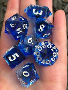 Lot de dés en résine en gros, dés polyédriques professionnels en résine pour jeux de table DND RPG, prix d'usine personnalisé, dés de jeu - Product Image 2