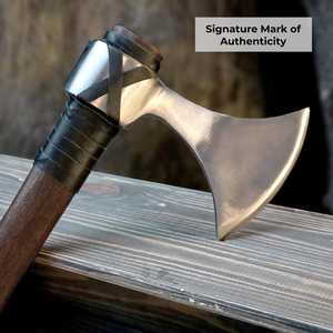 Splitting Axe With Wood Handle Forged Steel <b>Head</b> Hatchet <b>Style</b> Firewood Chopping Tool - Product Image 5