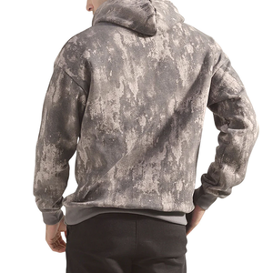 Sweat-shirt à capuche unisexe en molleton uni, coupe oversize, style décontracté numérique, pour l'automne, 300 GSM, respirant, séchage rapide, doublé 100% - Product Image 2