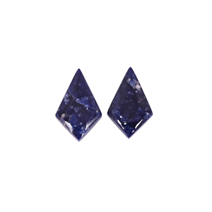 Sodalita Natural de 12.1 Quilates (Peso por Par) 20x12mm Forma de Cometa, Gema Suelta - Product Image 1
