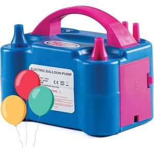 Pompa Elettrica Portatile Prextex 110V 600W con Doppio Ugello per Gonfiaggio Rapido e Facile, Gonfiatore Blu 600W per Palloncini da Festa - Product Image 1