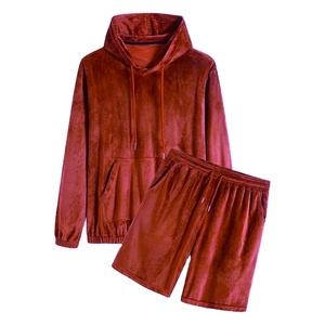 เซ็ตเสื้อฮู้ดและกางเกงขาสั้นของผู้ชาย,Daisyapparel In Ind ปรับแต่งฮู้ดแขนยาว - Product Image 1