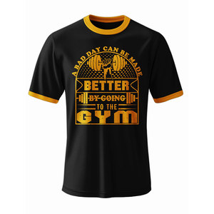 T-Shirt da Palestra Slim Fit per Uomo, Traspirante, Semplice, per Fitness e Bodybuilding, <span class=keywords><strong>con</strong></span> <span class=keywords><strong>Maniche</strong></span> <span class=keywords><strong>Corte</strong></span> o Lunghe - Product Image 1