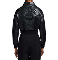 Vestes d'hiver matelassées en cuir véritable Avirex sur mesure pour hommes grandes tailles, logo frontal, imperméables, respirantes, réversibles, épaisses
