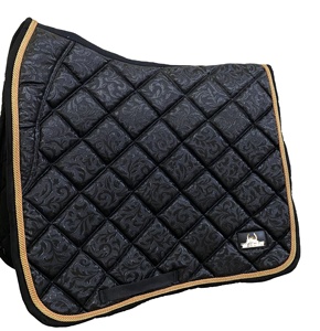 Selle de dressage personnalisée de luxe avec impression couleur, confortable, fourrure durable, 80/20T/C, extérieur en polyester, rembourrage tout usage - Product Image 2