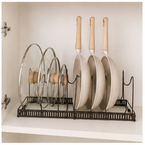 Factory Direct Kitchen Pot and <b>Pan</b> Organizer Rack for Under Cabinet Dividers for Cookware Bakeware and Lids Storage Solution - Product Image 6