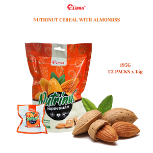 บิสกิตอัลมอนด์พลังงานสูง 195 กรัม นิวทรินัท ขนมขบเคี้ยวเพื่อสุขภาพ ผลิตภัณฑ์ ODM ผู้ผลิตจากเวียดนาม - Product Image 1