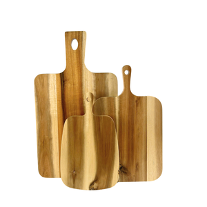 Juego de Utensilios de Cocina Hechos a Mano, Totalmente Naturales, Tabla de Cortar de Madera de Acacia con Grabado de Logotipo Personalizado - Product Image 2