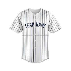 Kits de uniformes de béisbol de sublimación deportiva de alta calidad hechos en poliéster Conjuntos de uniformes de softbol para adultos con nombre de Jersey personalizado - Product Image 3