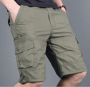 Custom Logo Elastic Waist Solid <b>Cargo</b> <b>Shorts</b> Men <b>Lightweight</b> Quick Dry Multi Pocket Outdoor Travel OEM ODM Manufacturer - Product Image 4