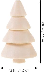 Décorations de Noël en bois non peintes, ornements artisanaux pour la décoration de la maison, du bureau ou de la fenêtre en DIY - Product Image 6