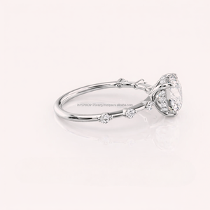 Anillo de Compromiso de Moissanita de Lujo al por Mayor para Novias y Celebraciones de Boda Memorables Disponible al Mejor Precio - Product Image 3