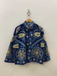 Chaqueta Tradicional de Arte Textil Bordada a Mano en Yute, TNT y Algodón, Estilo Suzani, Bohemia, Floral, Uzbeca, para Festivales y Bodas - Product Image 3