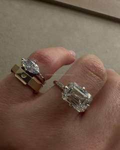 IGI/GIA Lab Grown Vintage 14K oro blanco boda/anillo de compromiso Unisex corte diamante para fiesta de aniversario regalo pera corte diamante - Product Image 3