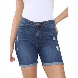 <b>Super</b> Hot Multiple Colors Denim <b>Short</b> Jeans Ladies Ripped <b>Short</b> Pants Women Sexy Pencil Women Denim <b>Shorts</b> OEM Service - Product Image 1
