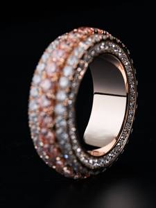 Anillo de Hombre de Plata de Ley 925 Personalizado con Moissanita Helada, Estilo Hip Hop, Precio de Fábrica al por Mayor, Elegante Anillo de Eternidad para Compromiso - Product Image 3