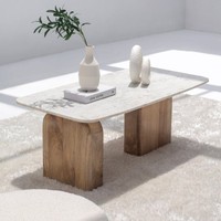 Table basse en marbre Vandana Astra Merino pour salon moderne et intérieurs contemporains