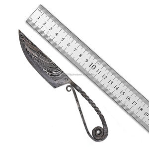 Cuchillos de cocina de acero al carbono medievales antiguos personalizados forjados a mano personalizables OEM cuero Industrial uso al aire libre al por mayor - Product Image 1