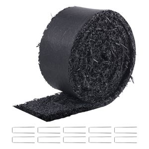 Tappeto in Gomma Riciclata Nera dall'Aspetto Naturale 120 x 4,5 Pollici per Paesaggistica e Controllo Parassiti, Vialetto Permanente in Gomma di GAR - Product Image 1