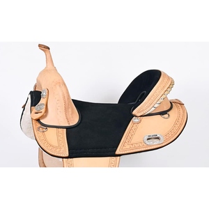 Selle de cheval western en cuir véritable marron sur mesure, équipement d'équitation de cowboy, équipement équestre haut de gamme avec étriers et sangles - Product Image 6