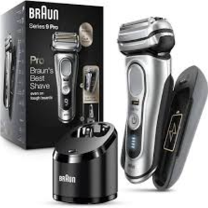 Afeitadora Eléctrica Braun Serie 9 Pro para Hombre, Recargable, Uso en Seco/Húmedo, con Estuche de Carga y Estación de Limpieza 9477cc, Portátil - Product Image 4